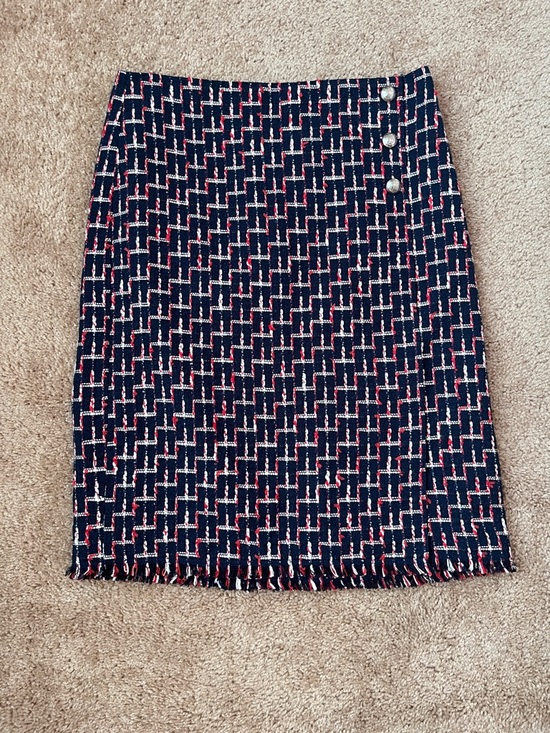 Talbots Dresses & Skirts - Talbots Tweed Fringe Skirt